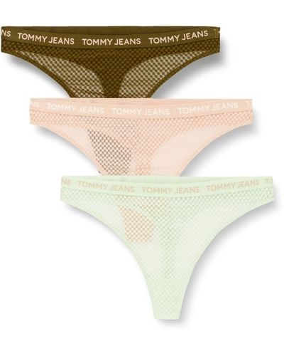 Tommy Hilfiger 3p Hr Thong Lace - Green