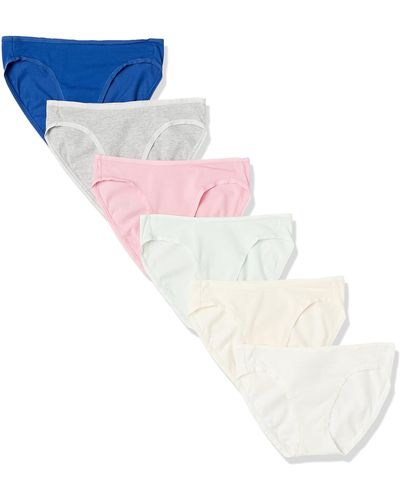 Amazon Essentials Cotton Bikini Brief Underwear - White