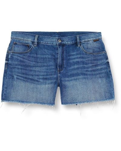G-Star RAW 3301 Ripped Shorts - Blue