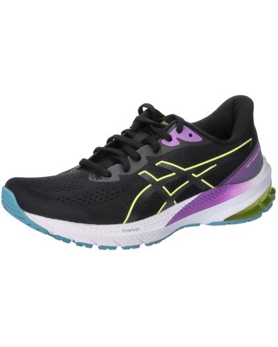 Asics Laufschuhe GT-1000 12 1012B450 Black/Glow Yellow 37 - Schwarz