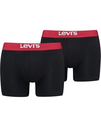 Levi's Boxer Solid Basic - Rouge