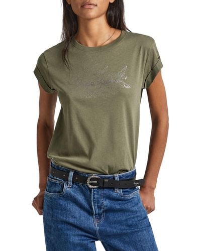 Pepe Jeans Helen T-Shirt - Grün