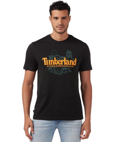Timberland TFO Nature Logo Short Sleeve T-Shirt - Schwarz