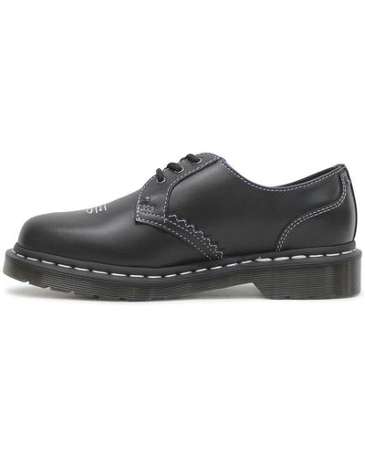 Dr. Martens 1461 Ga Wanama Leather Black Shoes 6 Uk