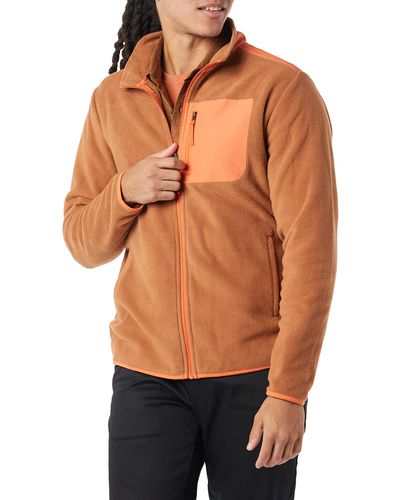 Amazon Essentials Full-zip Fleece Jacket-discontinued Colors - Orange