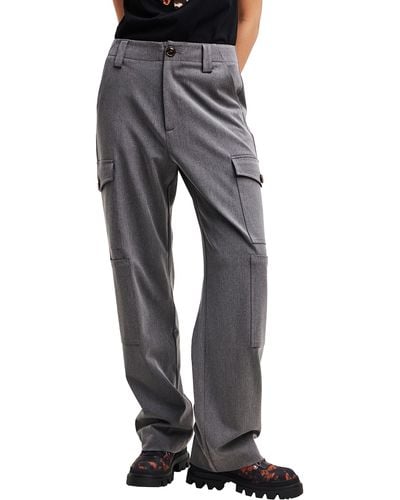 Desigual Pant_ches Pantalon décontracté - Gris