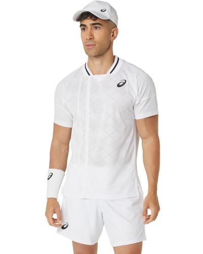 Asics Match Actibreeze Short Sleeve Top Tennis Apparel - White