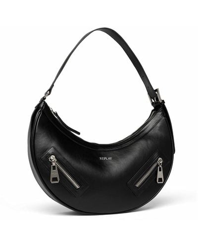 Replay Women's Handbag Shoulder Bag - Black