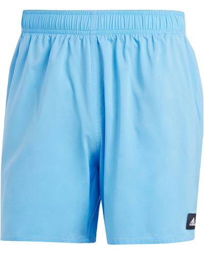adidas Solid CLX Short-Length Swim Shorts Bañador para Hombre - Azul