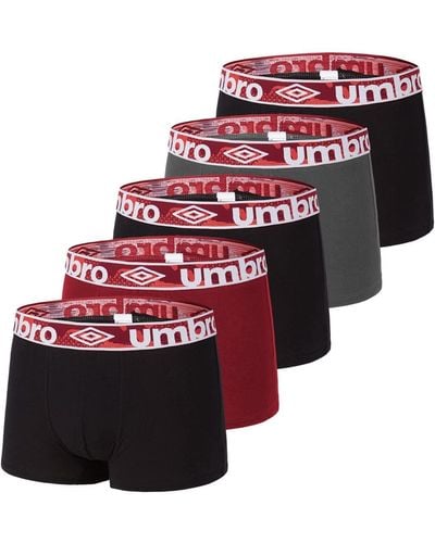 Umbro Boxershorts für aus 100% Baumwolle - Rot