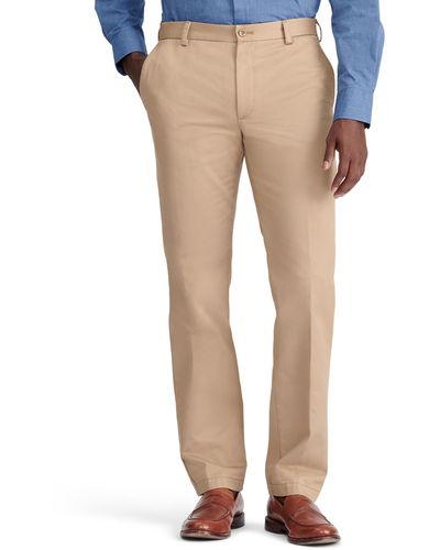 Izod American Chino Flat-front Straight-fit Pants - Natural