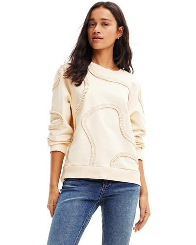 Desigual Tapes Sweater - Wit