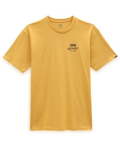 Vans Trabajado Camiseta - Amarillo