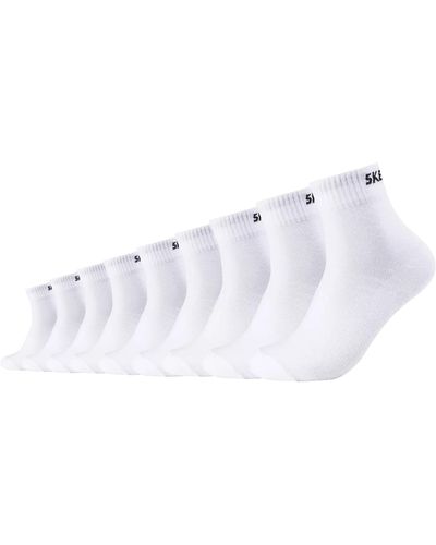 Skechers 9 Paar Quarter Socken SK42017 - Weiß