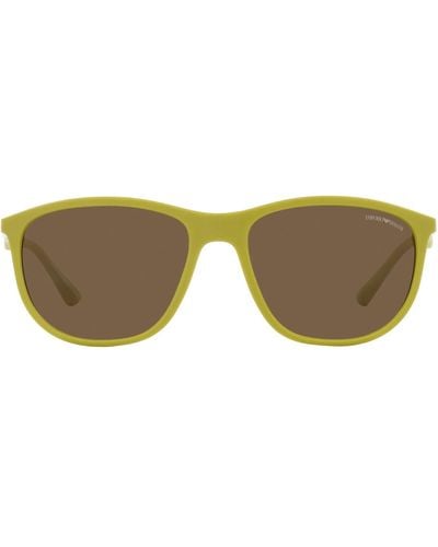 Emporio Armani Ea4201 Square Sunglasses - Green