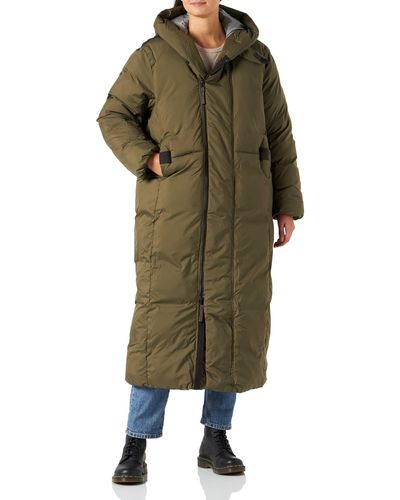 G-Star RAW G-whistler Pdd Ext Long Parka Coat - Green