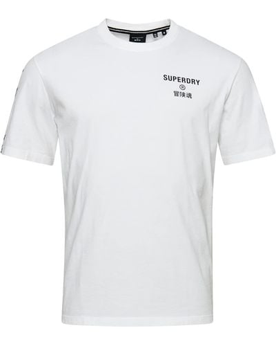 Superdry Code Core Sport T-Shirt Optik S - Weiß