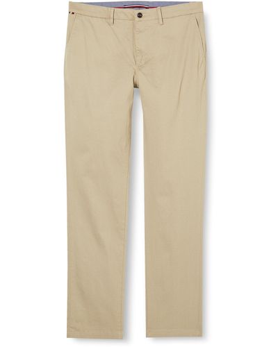 Tommy Hilfiger Chino Denton Printed Structure Woven Trousers - Natural
