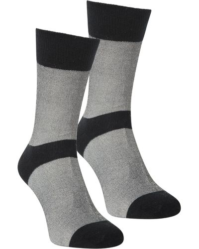 Mountain Warehouse Isocool Liner Socks - 2 Pack, Breathable Summer Walking Socks, Comfortable, Machine Washable Long Socks, - Black