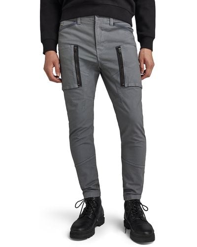 G-Star RAW Zip Pocket 3d Skinny Cargo Pants - Nero