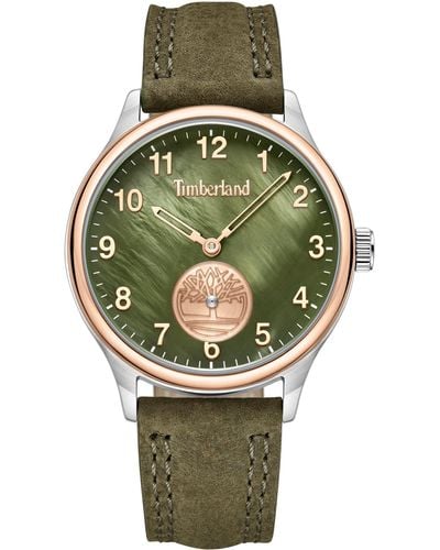 Timberland Analog Quartz Watch With Leather Strap Tdwla2231703 - Black