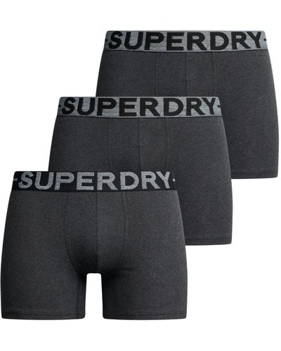 Superdry Boxer Triple Pack - Noir