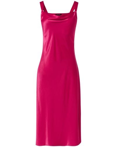 Comma, Midi Kleid aus Satin - Pink