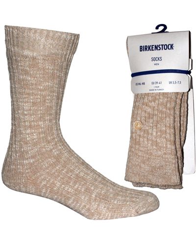 Birkenstock Cotton Slub Boot Socks - White