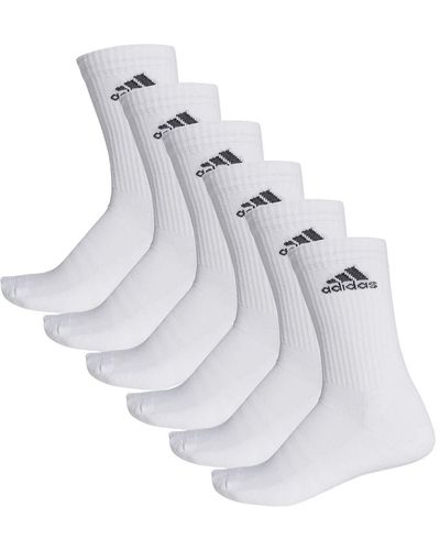 adidas 6 pair Performance CUSHIONED CREW 3p Tennis Socks sport socks - Blanc