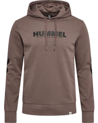 Hummel Hmllegacy Logo Hoodie Erwachsene Athleisure - Braun