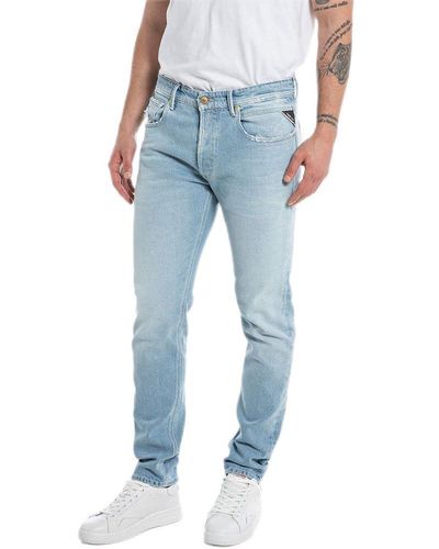 Replay Jeans Willbi Regular-Fit - Blau