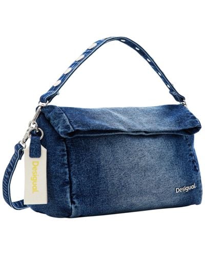 Desigual Priori Love Accessories Denim Hand Bag - Blue
