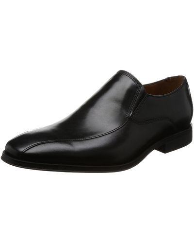 Clarks Gilman Slip S Formal Slip On Shoes 8.5 Black Leather