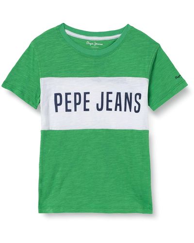Pepe Jeans Ezequiel T-shirt Voor - Groen