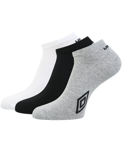 Umbro Adult Logo Trainer Socks - Black