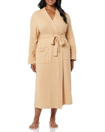 Amazon Essentials Lightweight Waffle Full-length Robe - Natural