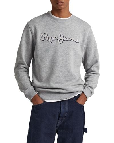 Pepe Jeans Ryan Crew Sweatshirt Voor - Grijs