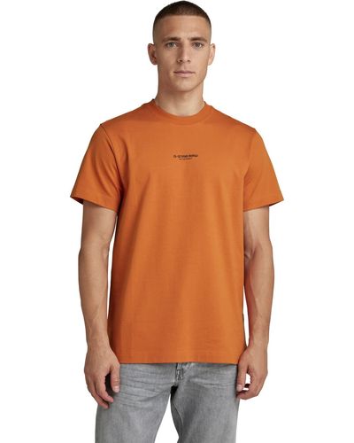 G-Star RAW Centre Logo Loose T-shirt - Orange