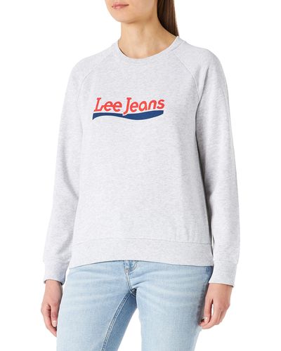 Lee Jeans Femme Crew Sweatshirt - Grau