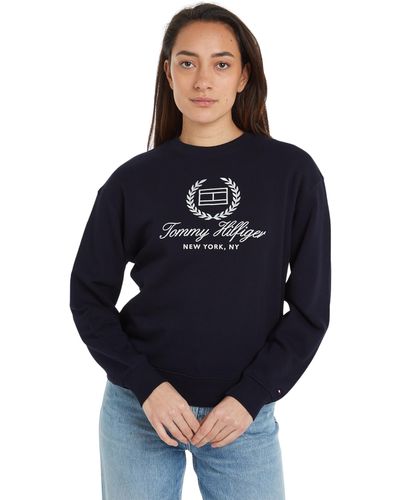Tommy Hilfiger Sweatshirt Without Hood - Blue