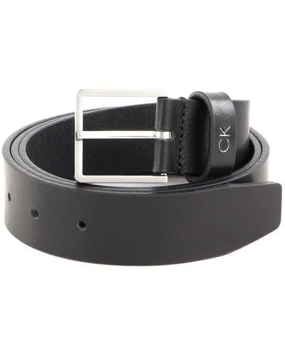 Calvin Klein Gürtel Formal Belt 3.5 cm Ledergürtel - Schwarz