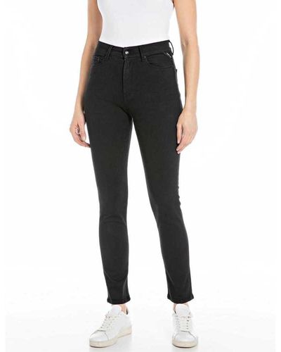 Replay Women's Jeans With Power Stretch - Black