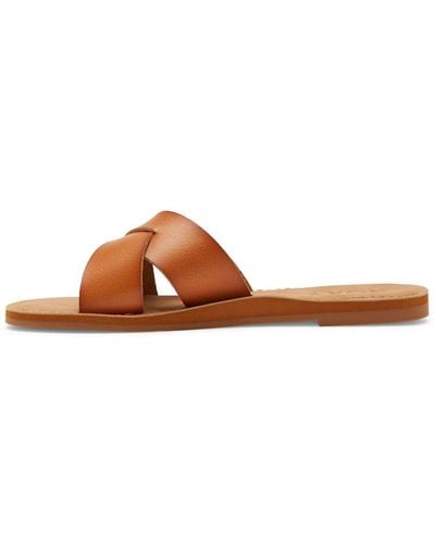 Roxy Slide Sandals for - Sandales - - 38 - Marron