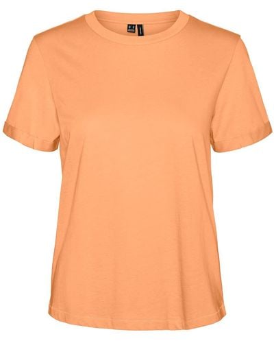 Vero Moda Vmpaula-Maglietta Noos - Arancione