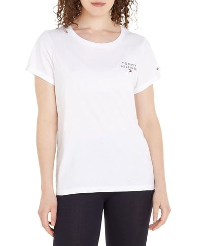 Tommy Hilfiger T-Shirt ches Courtes Encolure Ronde - Blanc