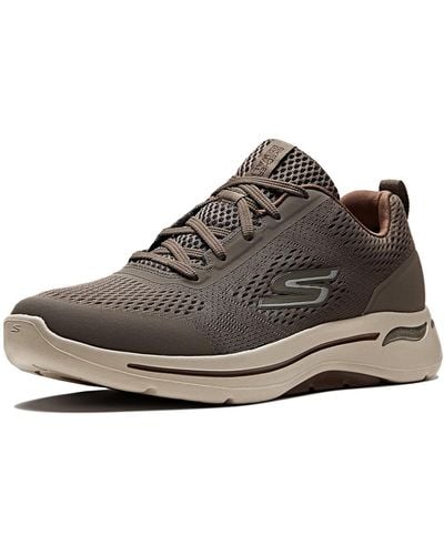 Skechers Mens Gowalk Arch Fit-athletic Workout Walking Shoe With Air Cooled Foam Trainer - Brown