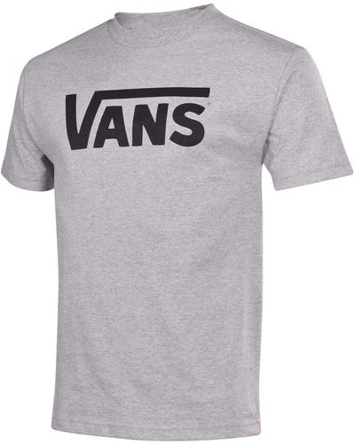 Vans S Classic Logo Skateboard Shirt-Athletic Grey/Black-XL - Rot