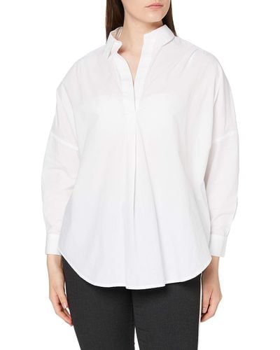 French Connection Rhodes Poplin Popover Shirt - White