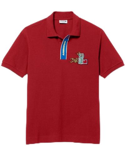 Lacoste S Race Polo Shirt Red Xl