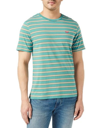 Levi's Ss Classic Hm Tee Gaia Brittany Blue St - Verde